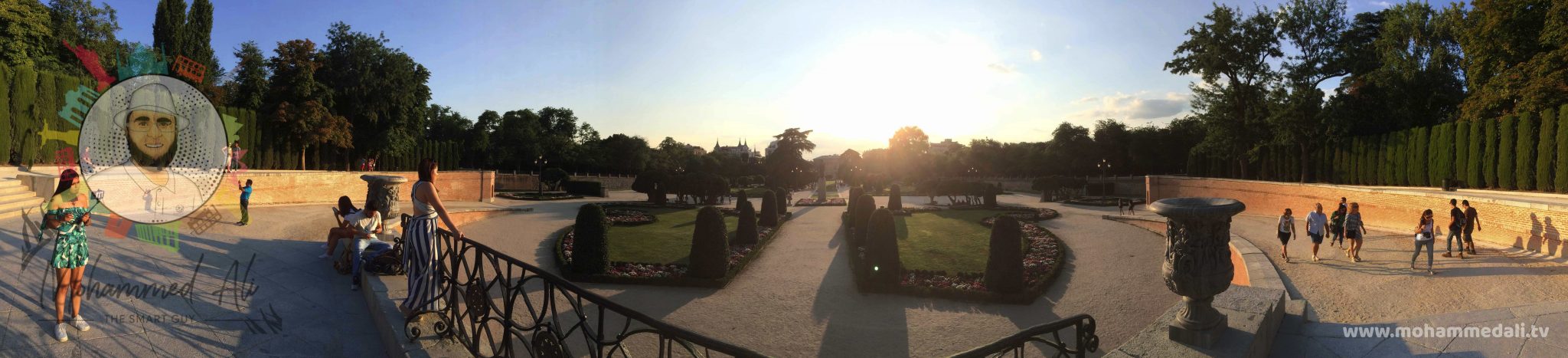 Breathtaking panoramic view over El Retiro Park Breathtaking panoramic view over El Retiro Park