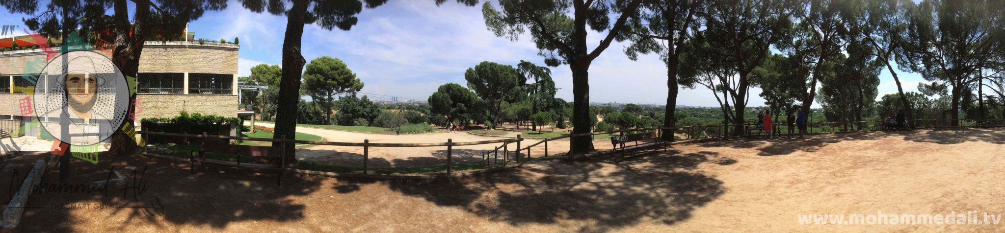Panoramic view over Casa de Campo in Madrid Panoramic view over Casa de Campo in Madrid